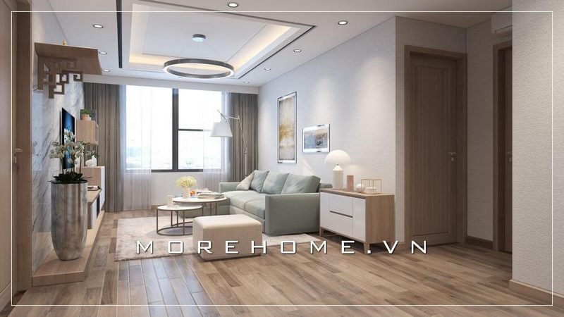 +29 Mẫu thiết kế phòng khách căn hộ chung cư 3D đẹp, tiện nghi 2022